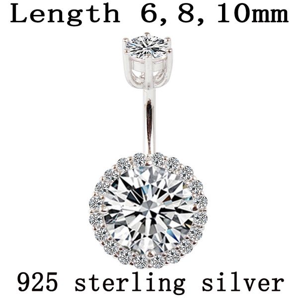 navel bell button rings belly button ring real 925 sterling silver body piercing fine jewelry round zircon not allergic pin length 6 8 10 mm
navel bell button rings belly button ring real 925 sterling silver body piercing fine jewelry round zircon not allergic pin length 6 8 10 mm