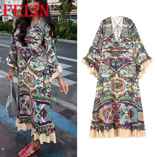 basic casual dresses traf zazb vintage flower print loose ruffles long dres v neck petal sleeve holiday fashion elegant 230729, Black;gray
basic casual dresses traf zazb vintage flower print loose ruffles long dres v neck petal sleeve holiday fashion elegant 230729, Black;gray