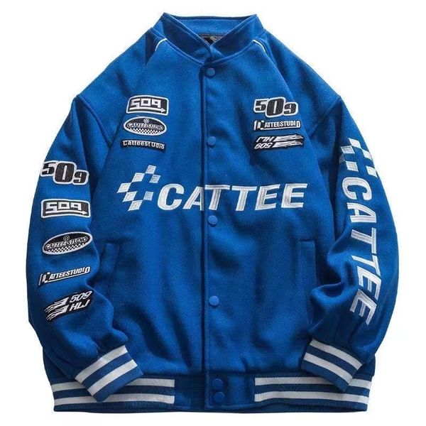 men s jackets autumn and winter leisure loose hip hop jacket y2k high arcade car embroidered men women baseball uniforms 230822, Black;brown
men s jackets autumn and winter leisure loose hip hop jacket y2k high arcade car embroidered men women baseball uniforms 230822, Black;brown
