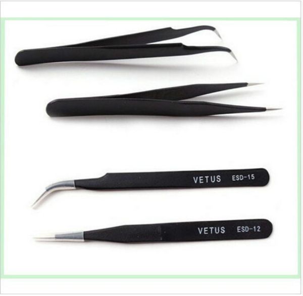 10pcs x vetus black eyelash tweezers for eyelash extension and cliping diamondcrystal straigtht and curve 1736540
10pcs x vetus black eyelash tweezers for eyelash extension and cliping diamondcrystal straigtht and curve 1736540