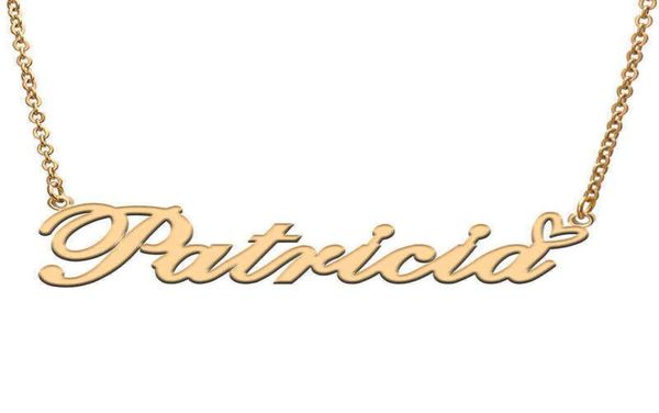 love heart patricia name necklace for women stainless steel gold silver nameplate pendant femme mother child girls gift y1204305015192245
love heart patricia name necklace for women stainless steel gold silver nameplate pendant femme mother child girls gift y1204305015192245