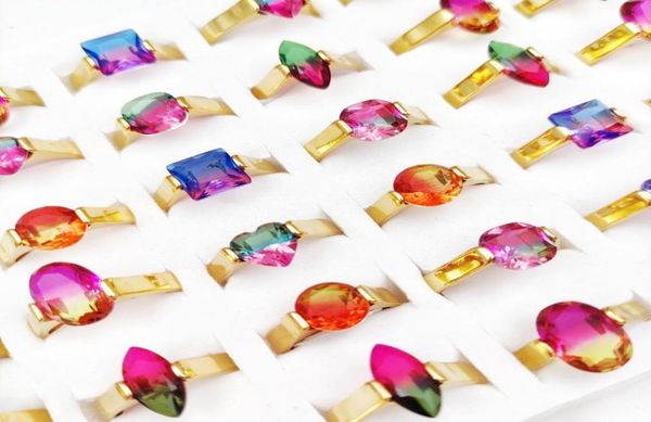 20pcslot natural stone rainbow tourmaline rings for women stainless steel band solitaire ring mixed style charm crystal party jew6345174, Golden;silver
20pcslot natural stone rainbow tourmaline rings for women stainless steel band solitaire ring mixed style charm crystal party jew6345174, Golden;silver