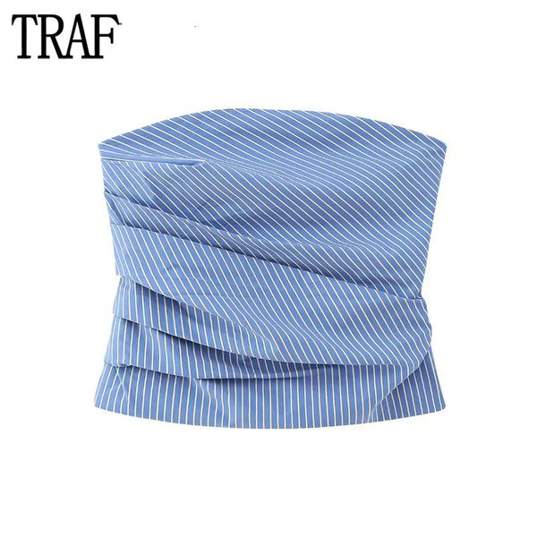women's tanks camis traf blue striped crop women strapless corset female off shoulder summer for women beach backless women 230728, White
women's tanks camis traf blue striped crop women strapless corset female off shoulder summer for women beach backless women 230728, White