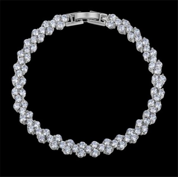 luxury shining crystal bracelets genuine 925 sterling silver charms bracelet diamond roman tennis link bracelet jewelry a362030515, Black
luxury shining crystal bracelets genuine 925 sterling silver charms bracelet diamond roman tennis link bracelet jewelry a362030515, Black