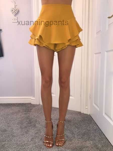high waist shorts skirts mini ruffles hem skirt women's layered style female colors teo7, White;black
high waist shorts skirts mini ruffles hem skirt women's layered style female colors teo7, White;black