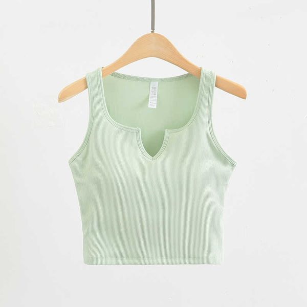 lulu bra summer ribbed deep v neck sports vest women cropped tank seamless medium support slim yoga shirts built-in shelf woman shirt
lulu bra summer ribbed deep v neck sports vest women cropped tank seamless medium support slim yoga shirts built-in shelf woman shirt