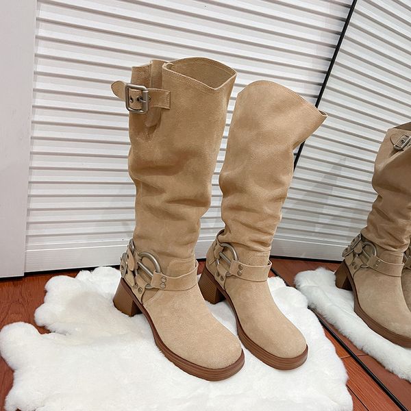 boots long boots women under knee boots mid heeled riding boot autumn est suede leather vintage chunky heels shoes 230728, Black
boots long boots women under knee boots mid heeled riding boot autumn est suede leather vintage chunky heels shoes 230728, Black
