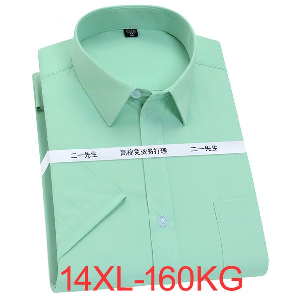 men's dress shirts large size 14xl 150kg 160kg men big shirt short sleeve summer office dress shirts formal solid pockets shirts busine, White;black
men's dress shirts large size 14xl 150kg 160kg men big shirt short sleeve summer office dress shirts formal solid pockets shirts busine, White;black