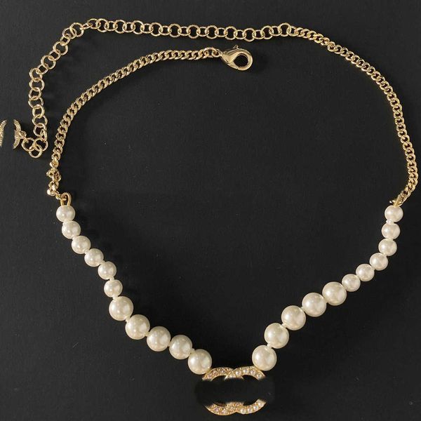 designer jewelry necklace classic double half pearl chain collar fragrant granny irregular women's advanced temperament item, Black
designer jewelry necklace classic double half pearl chain collar fragrant granny irregular women's advanced temperament item, Black