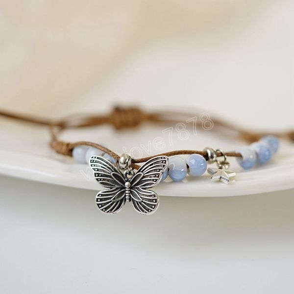2023 ceramic beads butterfly pendant handmade woven bracelet for women girls delicate geometric adjustable bracelet jewelry, Golden;silver
2023 ceramic beads butterfly pendant handmade woven bracelet for women girls delicate geometric adjustable bracelet jewelry, Golden;silver