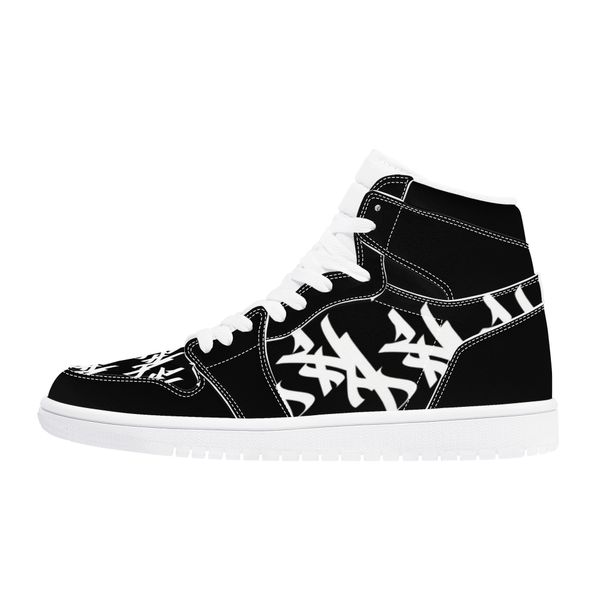 diy basketball shoes mens womens all black and with alternating white stripes trainers outdoor sports 36-48
diy basketball shoes mens womens all black and with alternating white stripes trainers outdoor sports 36-48
