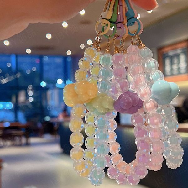 new ins mobile phone chain beaded keychain diy hand jewelry accessories wrist rope bag hanging macaron color accessories, Silver
new ins mobile phone chain beaded keychain diy hand jewelry accessories wrist rope bag hanging macaron color accessories, Silver