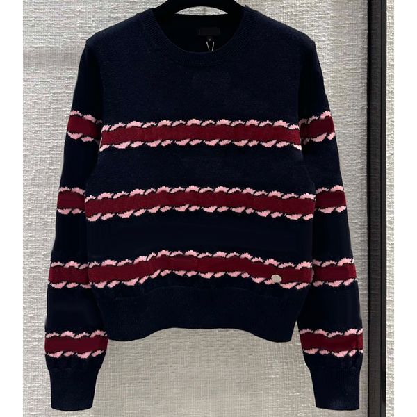 7.29 fashion contrast color chains striped jacquard 100% wool knitted pullover cardigan women's sweaters, White;black
7.29 fashion contrast color chains striped jacquard 100% wool knitted pullover cardigan women's sweaters, White;black