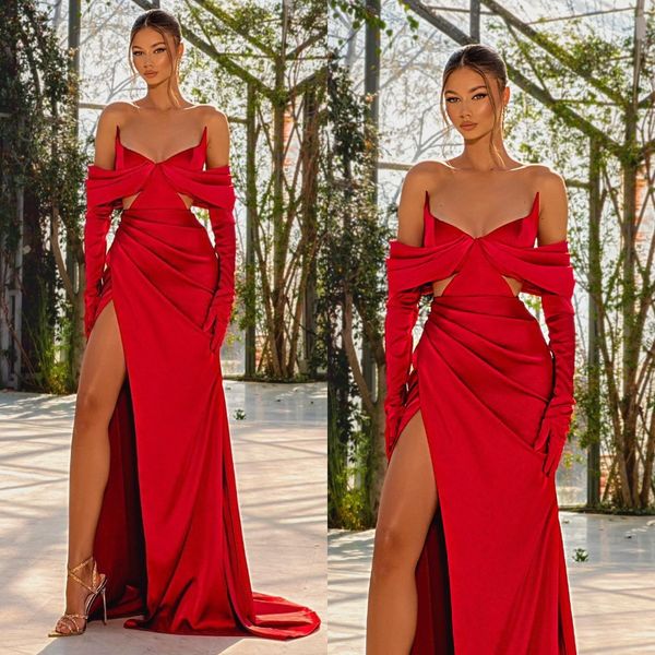 elegant red evening dresses v neck long sleeves party prom dress sweep train pleats long dress for special occasion, Black;red
elegant red evening dresses v neck long sleeves party prom dress sweep train pleats long dress for special occasion, Black;red