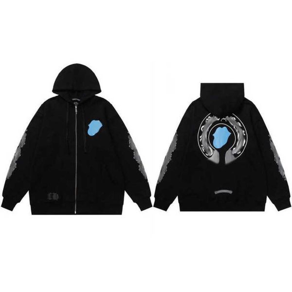 classics luxury men's sweatshirts jackets brandch hoodies zipper hooded men women designers sanskrit horseshoe cross pullover sweater h, Black
classics luxury men's sweatshirts jackets brandch hoodies zipper hooded men women designers sanskrit horseshoe cross pullover sweater h, Black