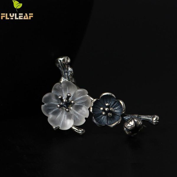 pins brooches flyleaf brand 925 sterling silver crystal plum flower for women vintage style lady elegant jewelry 230729, Gray
pins brooches flyleaf brand 925 sterling silver crystal plum flower for women vintage style lady elegant jewelry 230729, Gray