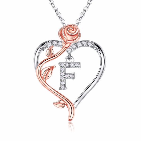 iefil rose heart necklaces gifts for women,925 sterling silver rose love heart initial letter pendant necklace jewelry mothers day valentine
iefil rose heart necklaces gifts for women,925 sterling silver rose love heart initial letter pendant necklace jewelry mothers day valentine