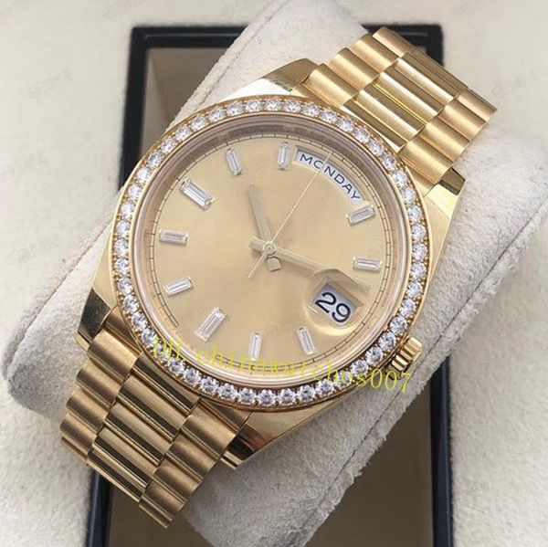 series 18k gold diamond automatic mechanical face watch men's watche's 228348 asia 2813 movement, Slivery;brown
series 18k gold diamond automatic mechanical face watch men's watche's 228348 asia 2813 movement, Slivery;brown