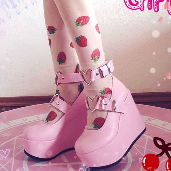 dress shoes comemore sweet lolita style gothic cosplay black pink cozy wedges mary jane high heels pumps platform shoes woman black pink 230
dress shoes comemore sweet lolita style gothic cosplay black pink cozy wedges mary jane high heels pumps platform shoes woman black pink 230