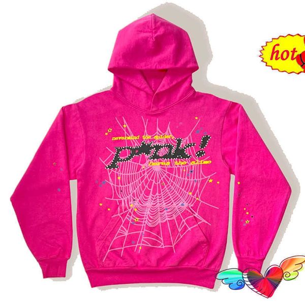 men's hoodies fashion sp5der 555555 sweatshirts designer young bandit pink hoodie men women 1 foam printing spider web graphic sweaters, Black
men's hoodies fashion sp5der 555555 sweatshirts designer young bandit pink hoodie men women 1 foam printing spider web graphic sweaters, Black
