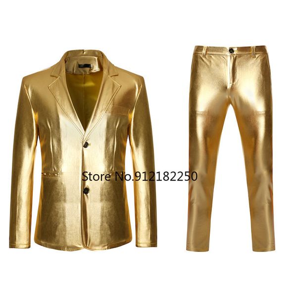 men's suits blazers men's shiny gold 2 pieces suits blazerpants terno masculino fashion party dj club dress tuxedo suit men stage, White;black
men's suits blazers men's shiny gold 2 pieces suits blazerpants terno masculino fashion party dj club dress tuxedo suit men stage, White;black
