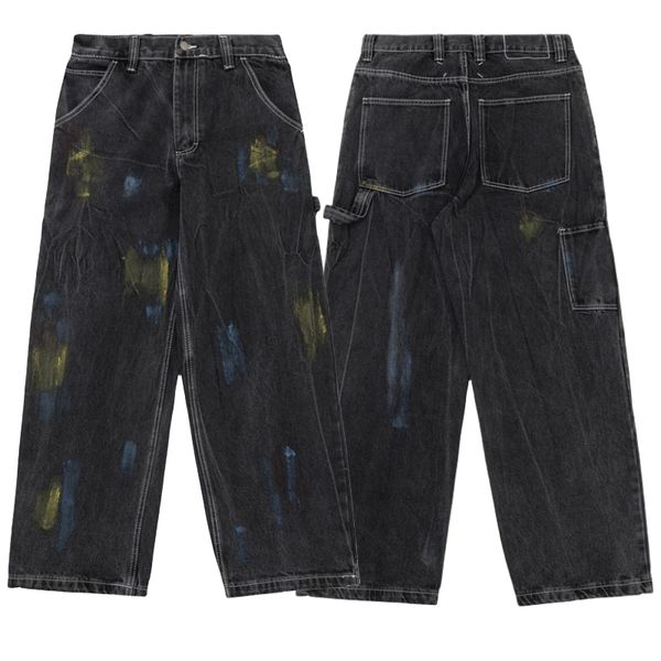 mens jeans 23 mm6 margiela jeans mens and womens same color splash ink dot silhouette wash to make old loose straight leg jeans 230729, Blue
mens jeans 23 mm6 margiela jeans mens and womens same color splash ink dot silhouette wash to make old loose straight leg jeans 230729, Blue