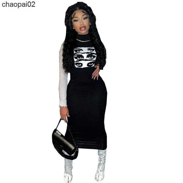 designer fall long sleeve dress women turtleneck bodycon dress patchwork black print long dress party night clubwear bulk wholesale clothes, White;black
designer fall long sleeve dress women turtleneck bodycon dress patchwork black print long dress party night clubwear bulk wholesale clothes, White;black