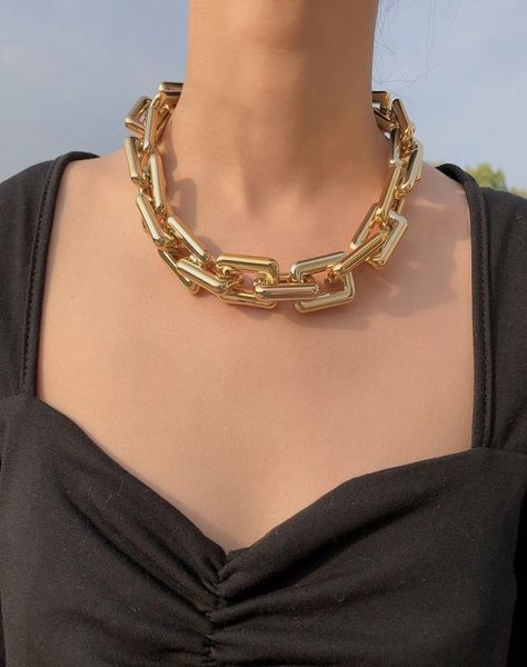 punk chain choker necklaces collar hip hop chunky chokers gold color thick chain statement necklace for women men jewelry gift 2pc5649082, Golden;silver
punk chain choker necklaces collar hip hop chunky chokers gold color thick chain statement necklace for women men jewelry gift 2pc5649082, Golden;silver