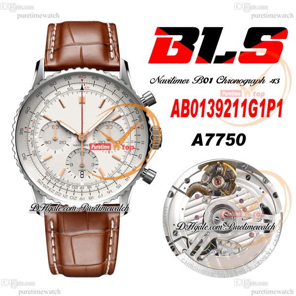 bls navitimer b01 eta a7750 automatic chronograph mens watch silver stick dial brown leather with white line ab0139211g1p1 super edition rel, Slivery;brown
bls navitimer b01 eta a7750 automatic chronograph mens watch silver stick dial brown leather with white line ab0139211g1p1 super edition rel, Slivery;brown