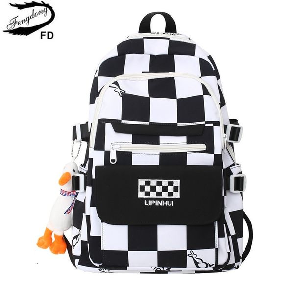 school bags school bags for teenage girls fashion black and white plaid school backpack large capacity bookbag student lightweight schoolbag
school bags school bags for teenage girls fashion black and white plaid school backpack large capacity bookbag student lightweight schoolbag