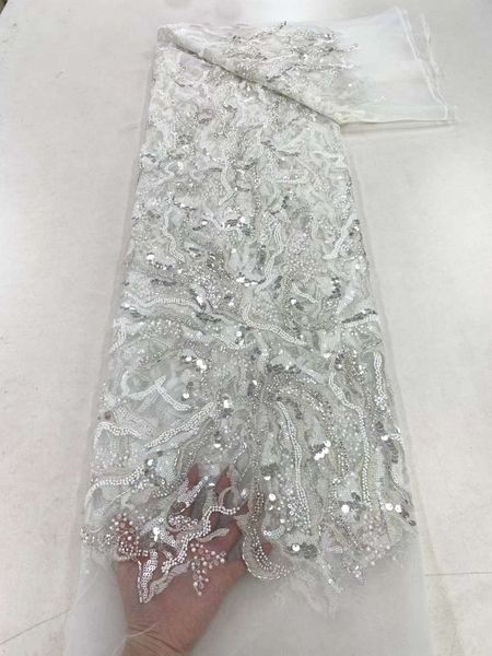luxury african heavy beaded lace fabric 2023 5 yards nigerian sequins tulle 3d fabric material for weddingzx145, Black;white
luxury african heavy beaded lace fabric 2023 5 yards nigerian sequins tulle 3d fabric material for weddingzx145, Black;white