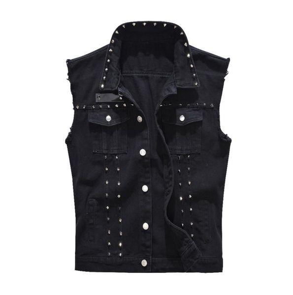 mens vest vintage denim jeans vest male fashion black sleeveless jackets waistcoat men spring autumn rivet hole jeans waistcoats1141820, Black;white
mens vest vintage denim jeans vest male fashion black sleeveless jackets waistcoat men spring autumn rivet hole jeans waistcoats1141820, Black;white