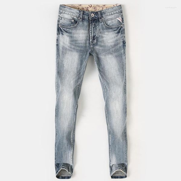 men's jeans ly designer fashion men retro gray blue elastic stretch slim ripped vintage denim pants hombre
men's jeans ly designer fashion men retro gray blue elastic stretch slim ripped vintage denim pants hombre