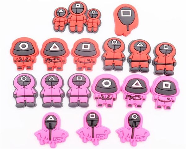 50pcs whole pvc squid game square soldier shoe decorations garden shoes accessories fit backpack croc jibz charm4047030, Bronze;silver
50pcs whole pvc squid game square soldier shoe decorations garden shoes accessories fit backpack croc jibz charm4047030, Bronze;silver