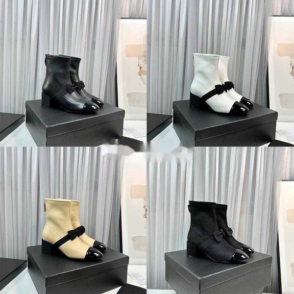 designer women ankle boots lambskin stretch boot bow decorative chunky high heels ladies leather boots outdoor boots, Black
designer women ankle boots lambskin stretch boot bow decorative chunky high heels ladies leather boots outdoor boots, Black