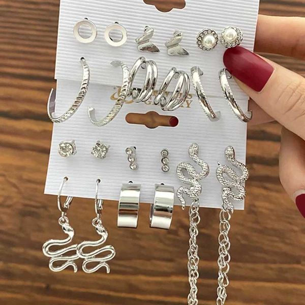 ring accessories diamond luxury designer necklace flowers clover bangle women trendy gold metal earrings set for fashion geometric pearl cir, Silver
ring accessories diamond luxury designer necklace flowers clover bangle women trendy gold metal earrings set for fashion geometric pearl cir, Silver