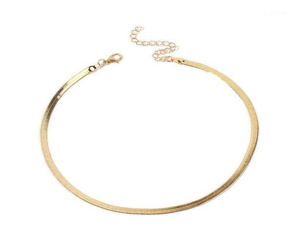 2021 gold/silver plated adjustable 5mm flat chain herringbone choker necklace simple dainty jewelry for women 15" chocker12961255, Golden;silver
2021 gold/silver plated adjustable 5mm flat chain herringbone choker necklace simple dainty jewelry for women 15" chocker12961255, Golden;silver