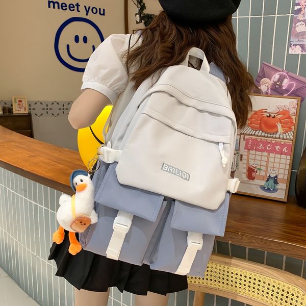 school bags waterproof nylon women backpack female travel bag backpacks schoolbag for teenage girls solid color bookbag mochila bookbag 2307
school bags waterproof nylon women backpack female travel bag backpacks schoolbag for teenage girls solid color bookbag mochila bookbag 2307