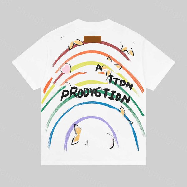 23ss designer t shirt summer men clothes casual tshirt round neck pure cotton rainbow letters on the back short-sleeved t-shirt for men and, White;black
23ss designer t shirt summer men clothes casual tshirt round neck pure cotton rainbow letters on the back short-sleeved t-shirt for men and, White;black
