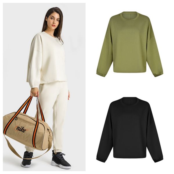 yoga clothes large women's short round neck sweater high elastic loose exercise yoga fitness long sleeved blouse sweatshirt
yoga clothes large women's short round neck sweater high elastic loose exercise yoga fitness long sleeved blouse sweatshirt