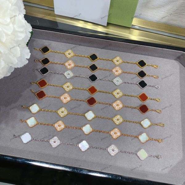 clover bracelets diamond four leaf bangle designer 18k gold palted 5 flowers women jewelry wholesale wedding gifts, Black
clover bracelets diamond four leaf bangle designer 18k gold palted 5 flowers women jewelry wholesale wedding gifts, Black