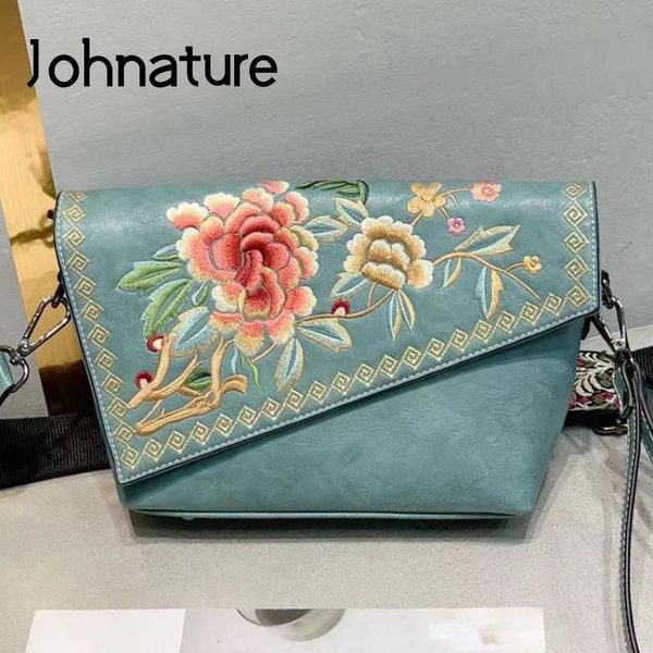 evening bags johnature chinese style embroidery crossbody for women vintage leather elegant handbag versatile shoulder 230729
evening bags johnature chinese style embroidery crossbody for women vintage leather elegant handbag versatile shoulder 230729