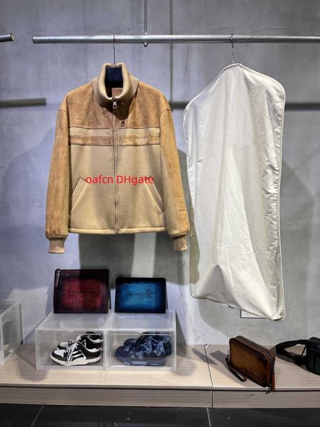 5a designer men's jacket hip hop style sheep wool and suede sheepskin leather fashion coat men's street clothing punk clothing, Black
5a designer men's jacket hip hop style sheep wool and suede sheepskin leather fashion coat men's street clothing punk clothing, Black