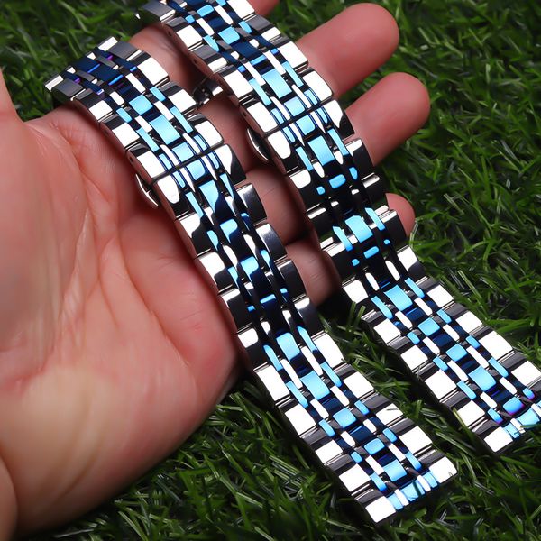 watch bands 22mm metal watchbands bracelet silver blue polished stainless steel clocks watch strap accessories 230728, Black;brown
watch bands 22mm metal watchbands bracelet silver blue polished stainless steel clocks watch strap accessories 230728, Black;brown