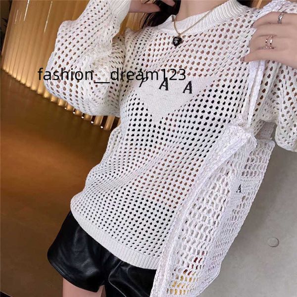 2023 hollow out girls knitwear women embroidery letter loose thin long sleeve fashion pullover, White
2023 hollow out girls knitwear women embroidery letter loose thin long sleeve fashion pullover, White