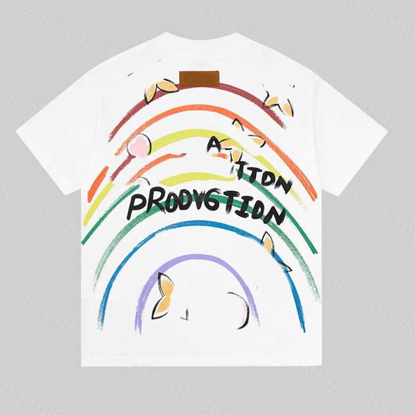 23ss designer t shirt summer men clothes casual tshirt round neck pure cotton rainbow letters on the back short-sleeved t-shirt for men and, White;black
23ss designer t shirt summer men clothes casual tshirt round neck pure cotton rainbow letters on the back short-sleeved t-shirt for men and, White;black