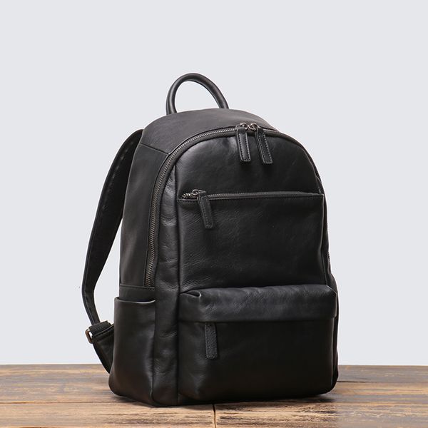 school bags leathfocus retro genuine leather men s backpack handmade classic schoolbag women s sports storage bag leisure 230729
school bags leathfocus retro genuine leather men s backpack handmade classic schoolbag women s sports storage bag leisure 230729