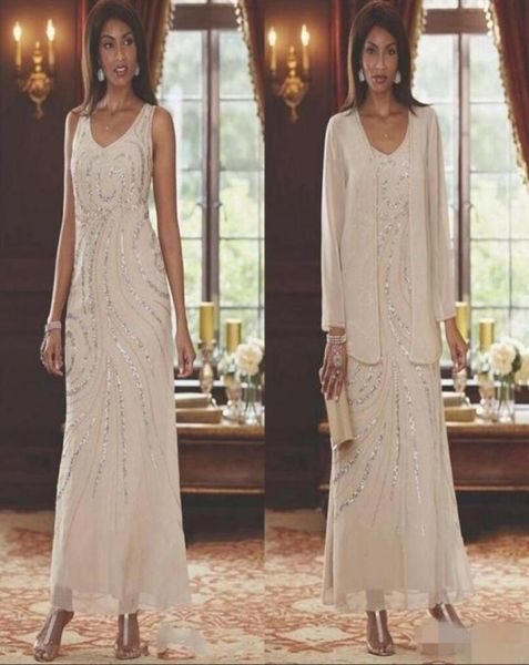 vintage sequins champagne chiffon sheath mothers dresses with long sleeve jacket mother of the bride dresses 2 pieces ankle length7188431, Black;red
vintage sequins champagne chiffon sheath mothers dresses with long sleeve jacket mother of the bride dresses 2 pieces ankle length7188431, Black;red