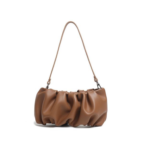 designer bag summer new european and american niche style leather one shoulder women's bag trendy pleated solid color dumpling bag
designer bag summer new european and american niche style leather one shoulder women's bag trendy pleated solid color dumpling bag