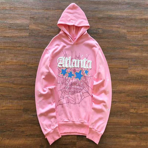 men's hoodies sweatshirts atlanta hoodie pans pink spider web autumn and winter street sweater, Black
men's hoodies sweatshirts atlanta hoodie pans pink spider web autumn and winter street sweater, Black